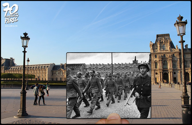 38-Paris-Liberation-1944-Louvre-cour